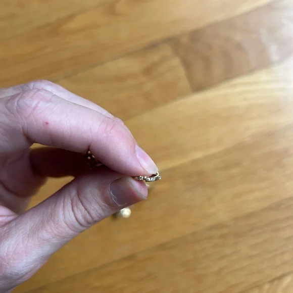 Zoe Lev 14k Gold Large Paper Clip Chain with Diamond Enhancer Necklace - Picture 4 of 7